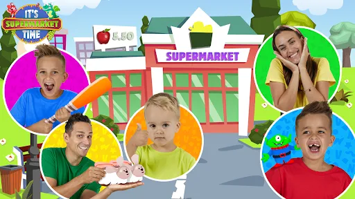 Ảnh chụp màn hình của Vlad & Niki Supermarket game