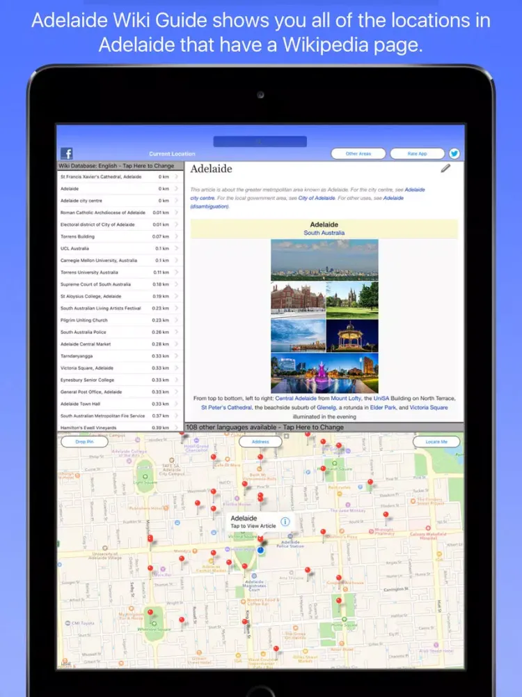 Adelaide Wiki Guide iPad  স্ক্রিনশট