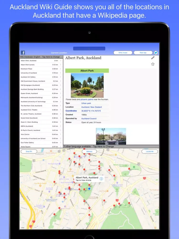 Скриншоты Auckland Wiki Guide iPad 