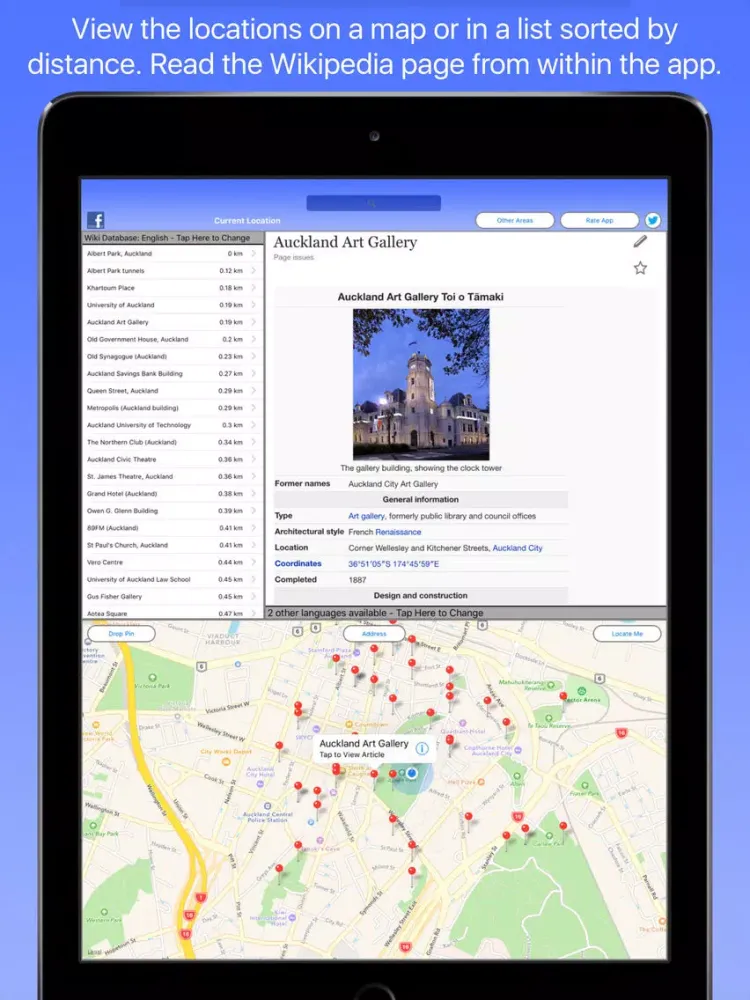 Скриншоты Auckland Wiki Guide iPad 