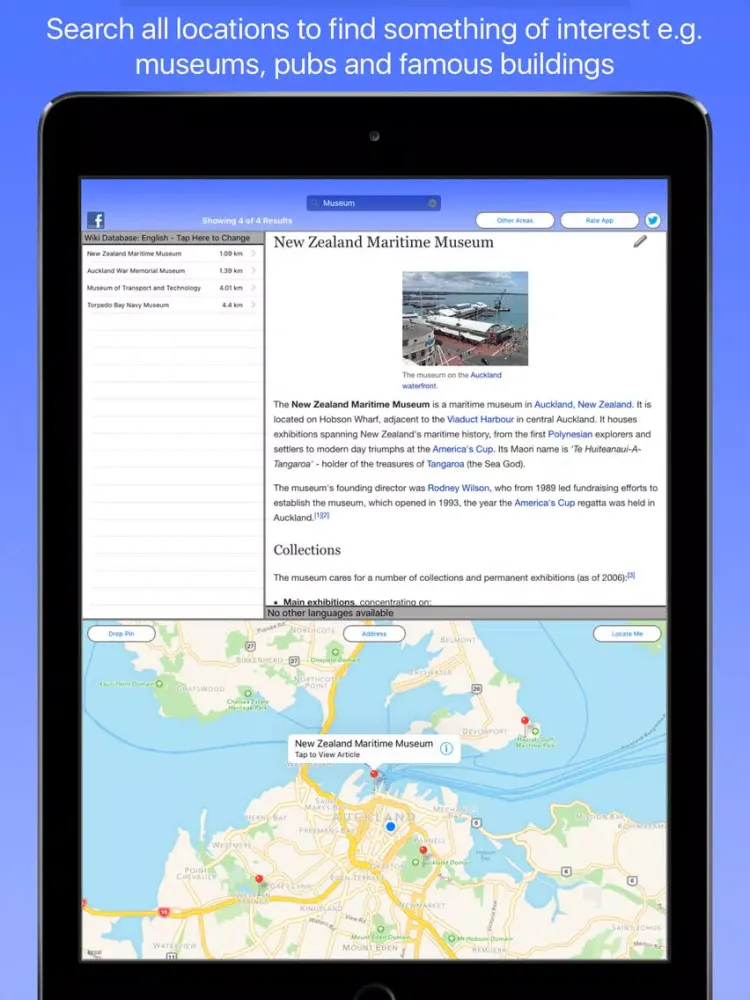 Скриншоты Auckland Wiki Guide iPad 