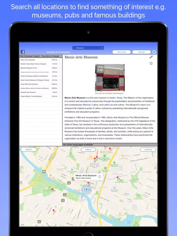 Austin Wiki Guide iPad  Screenshots