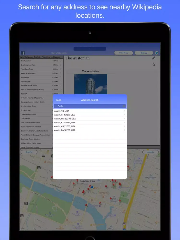 Austin Wiki Guide iPad  Screenshots