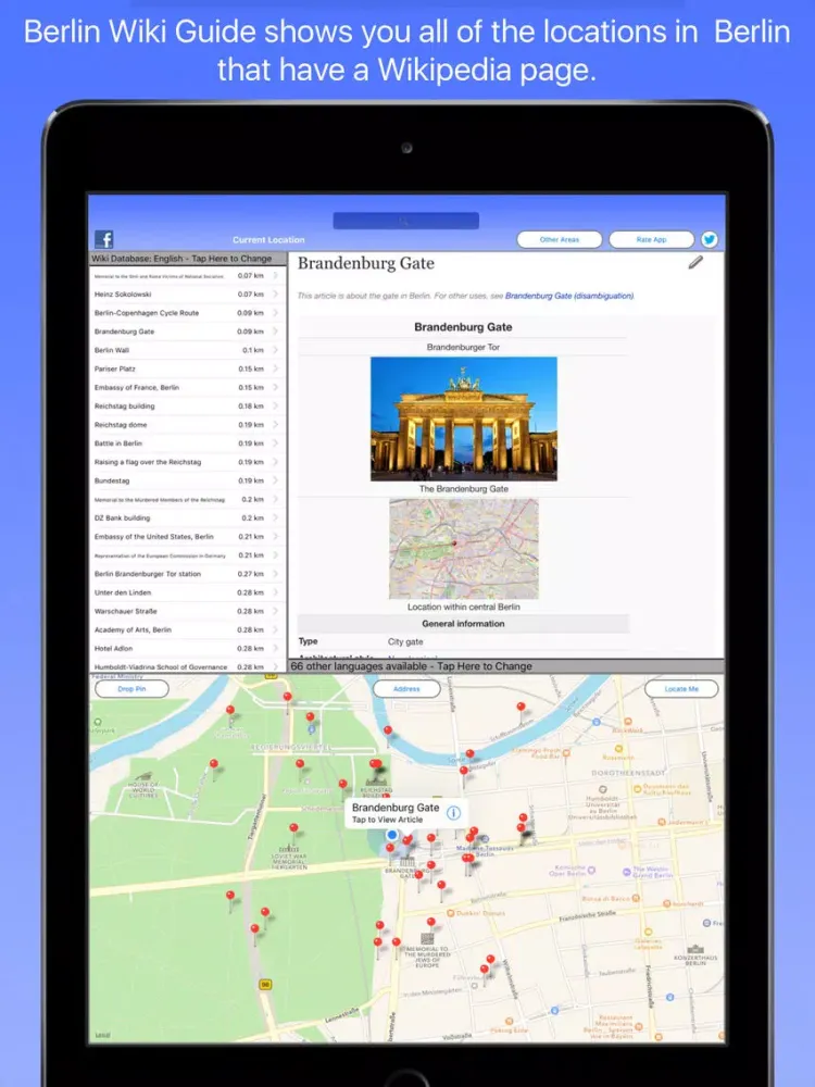 Скриншоты Berlin Wiki Guide iPad 