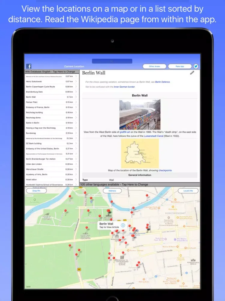 Скриншоты Berlin Wiki Guide iPad 