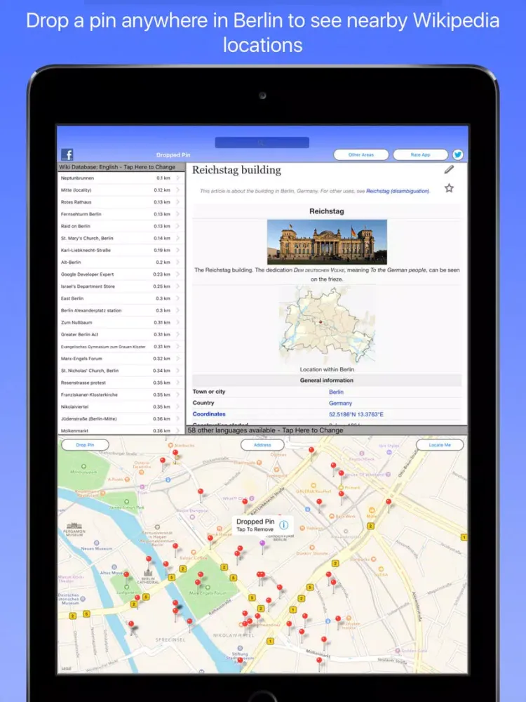 Скриншоты Berlin Wiki Guide iPad 