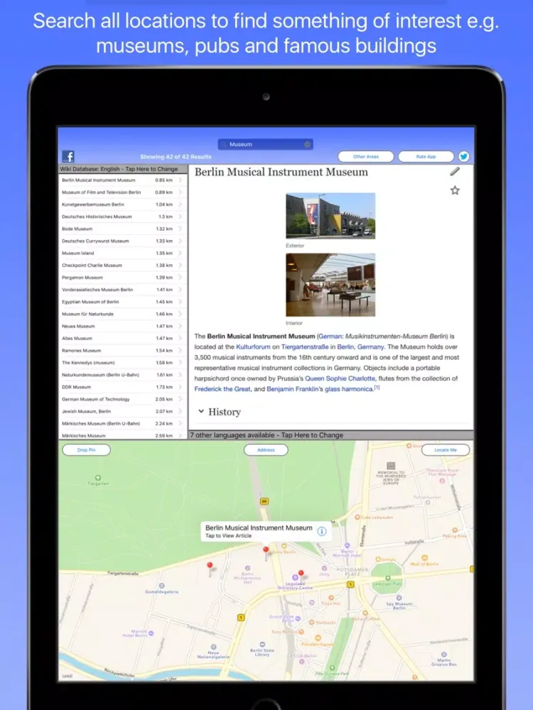 Скриншоты Berlin Wiki Guide iPad 