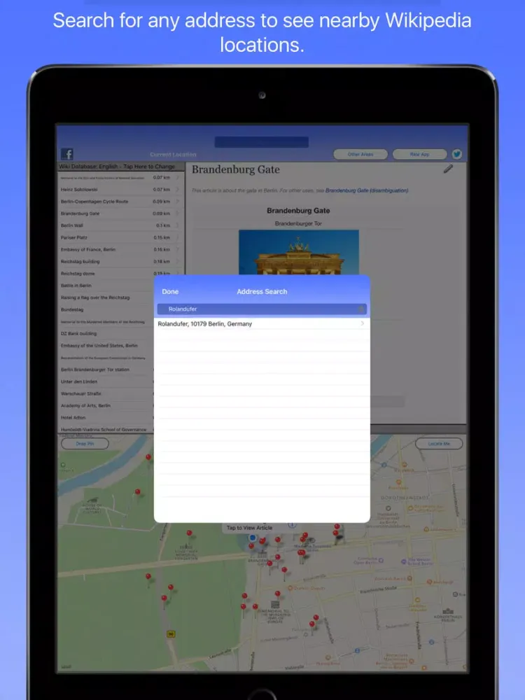 Скриншоты Berlin Wiki Guide iPad 
