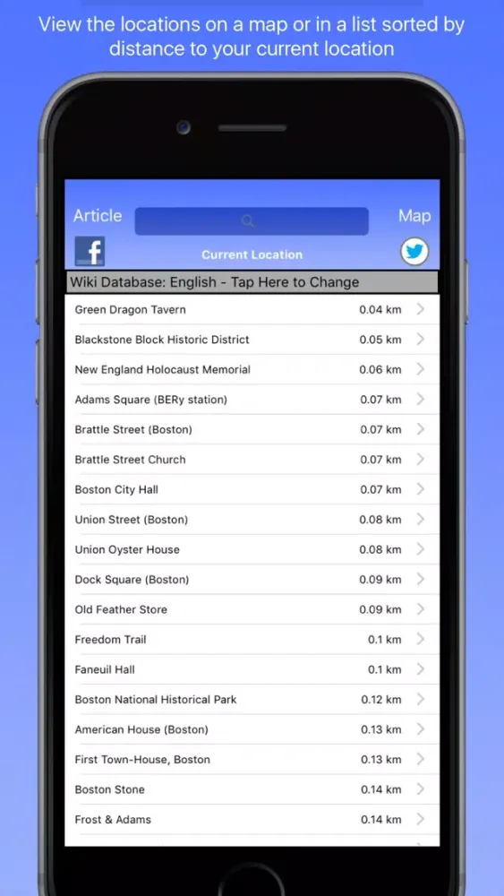 ภาพหน้าจอของ Boston Wiki Guide