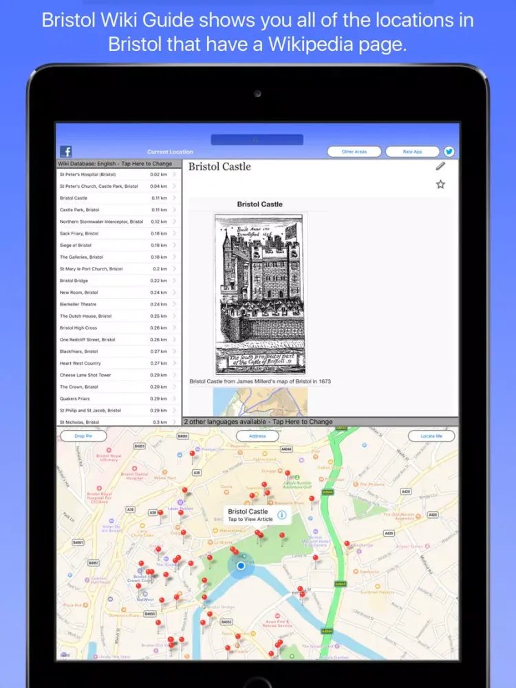 Bristol Wiki Guide iPad  स्क्रीनशॉट