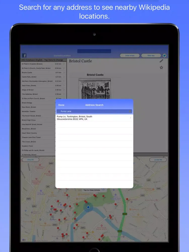 Bristol Wiki Guide iPad  स्क्रीनशॉट