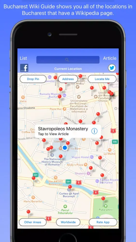Bucharest Wiki Guide سکرین شاٹس