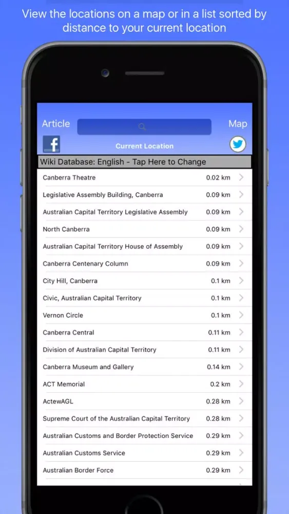 Tangkapan skrin Canberra Wiki Guide