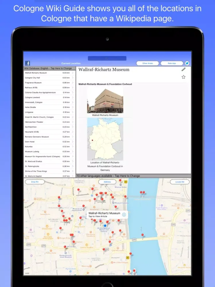 Cologne Wiki Guide iPad  স্ক্রিনশট