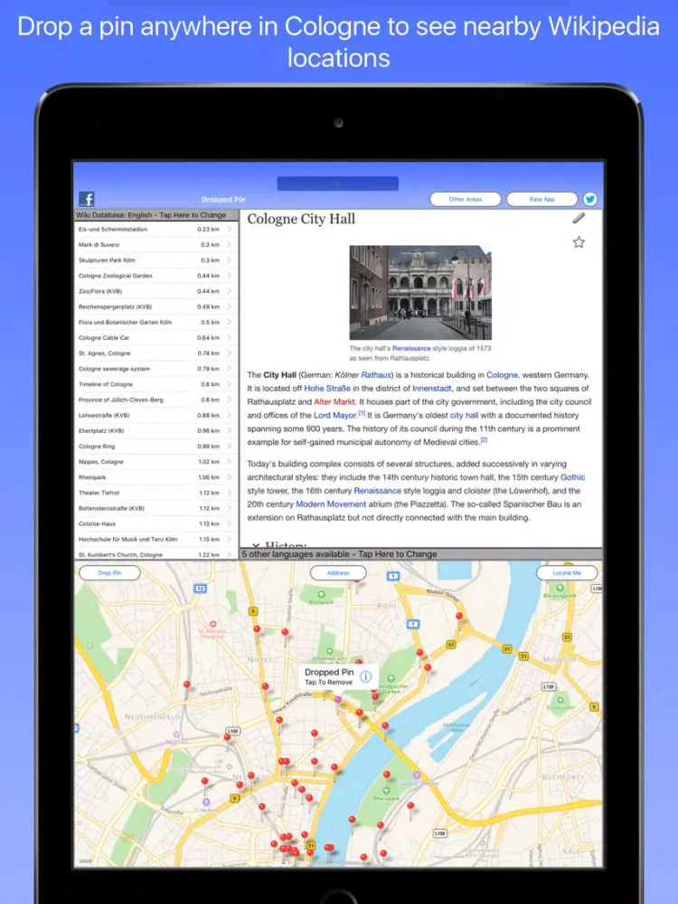 Cologne Wiki Guide iPad  স্ক্রিনশট