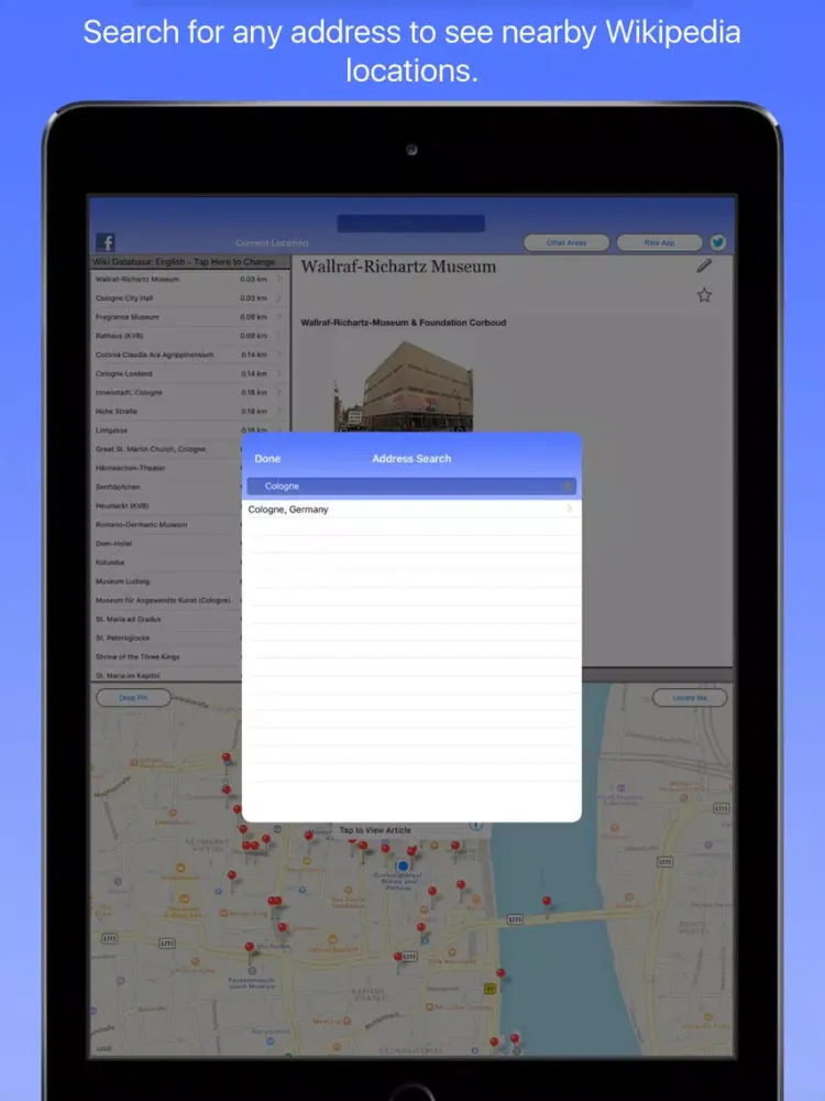 Cologne Wiki Guide iPad  স্ক্রিনশট