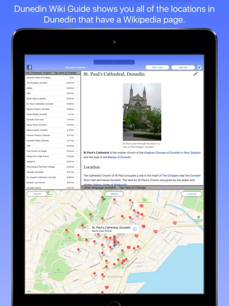 Dunedin Wiki Guide iPad  سکرین شاٹس