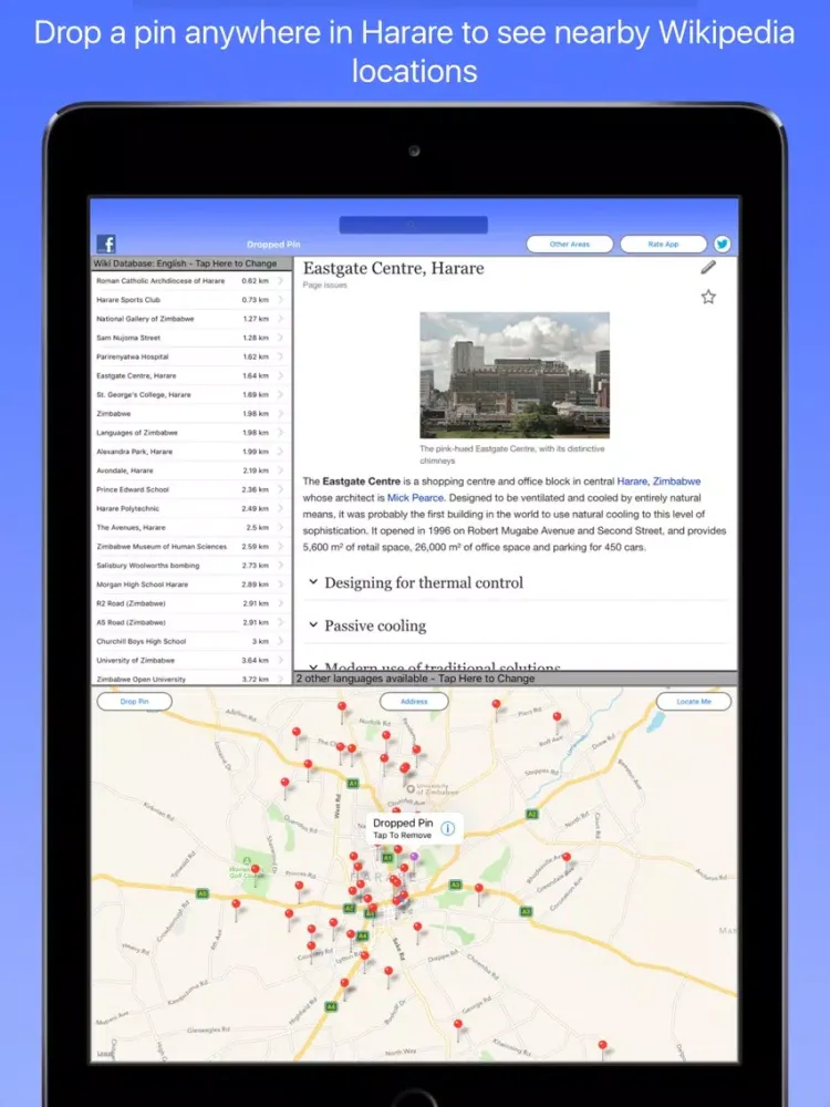 Harare Wiki Guide iPad  Ekran Görüntüleri
