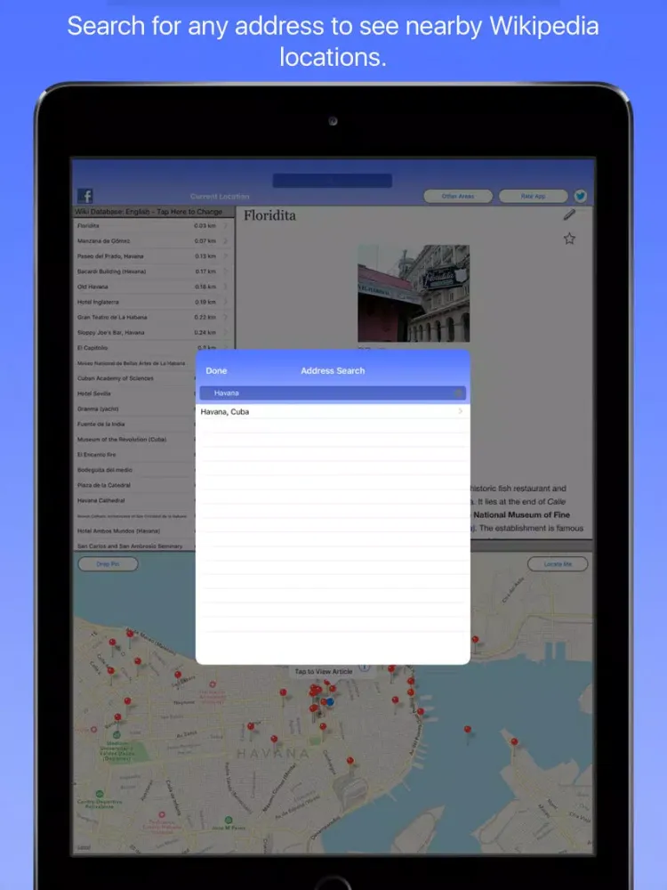 Havana Wiki Guide iPad  스크린샷