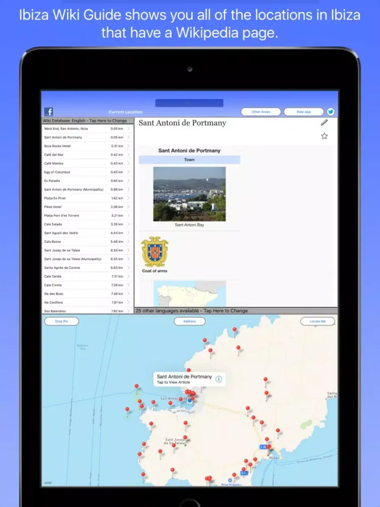 Captures d'écran de Ibiza Wiki Guide iPad 