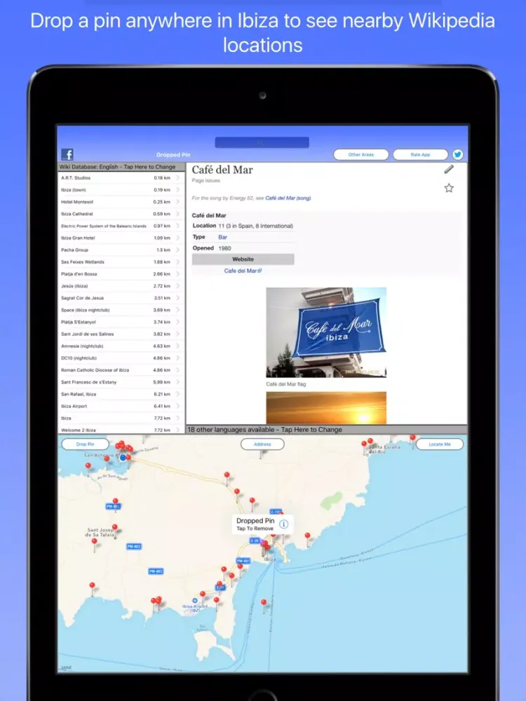 Captures d'écran de Ibiza Wiki Guide iPad 