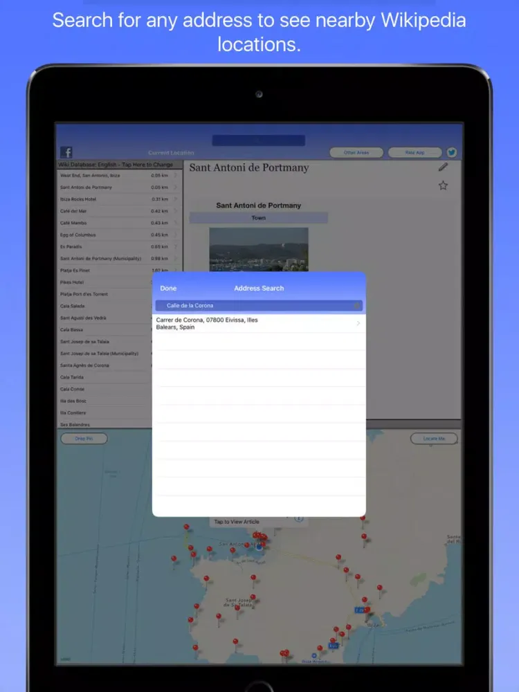 Captures d'écran de Ibiza Wiki Guide iPad 