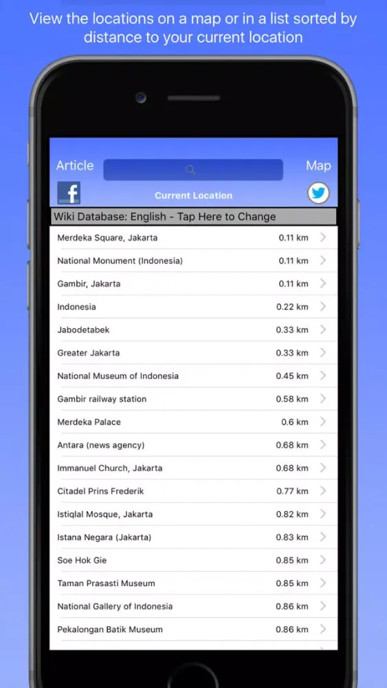 Captures d'écran de Jakarta Wiki Guide
