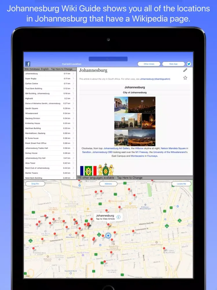 Zrzuty ekranu Johannesburg Wiki Guide iPad 
