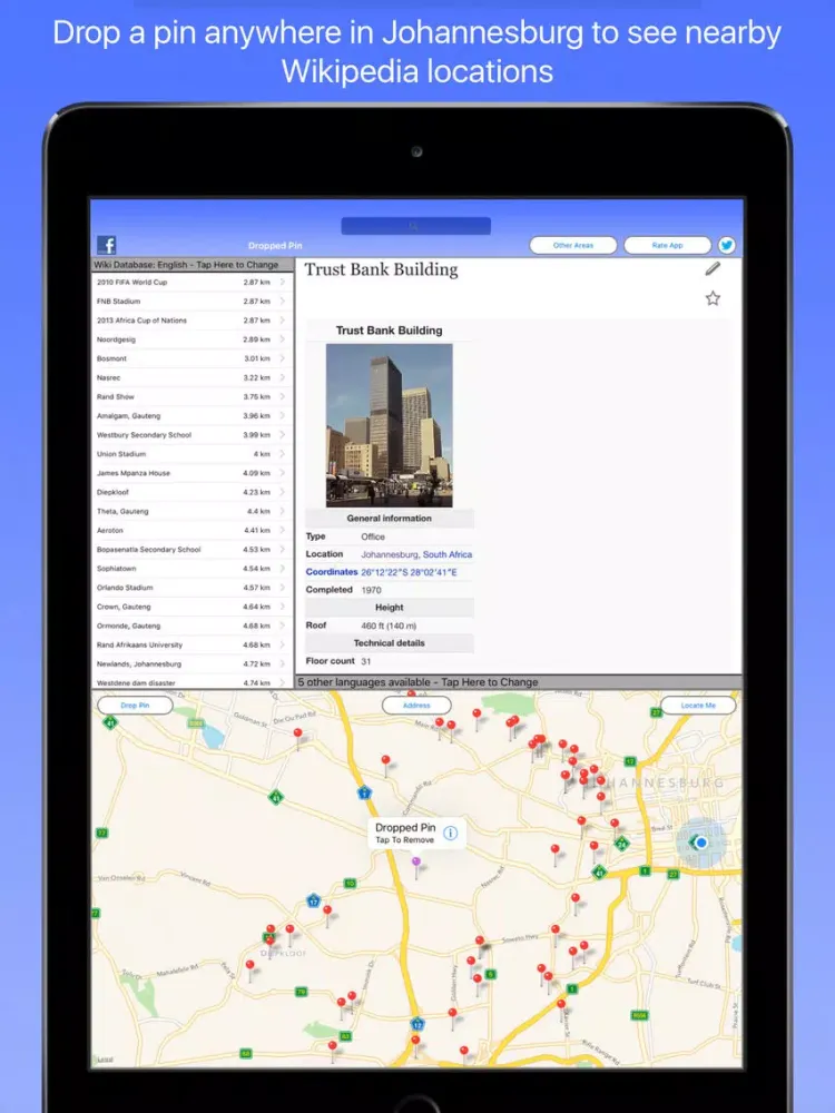 Zrzuty ekranu Johannesburg Wiki Guide iPad 