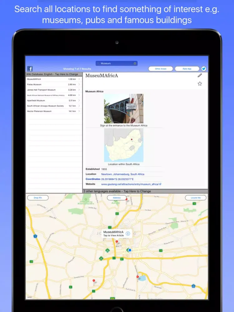 Zrzuty ekranu Johannesburg Wiki Guide iPad 