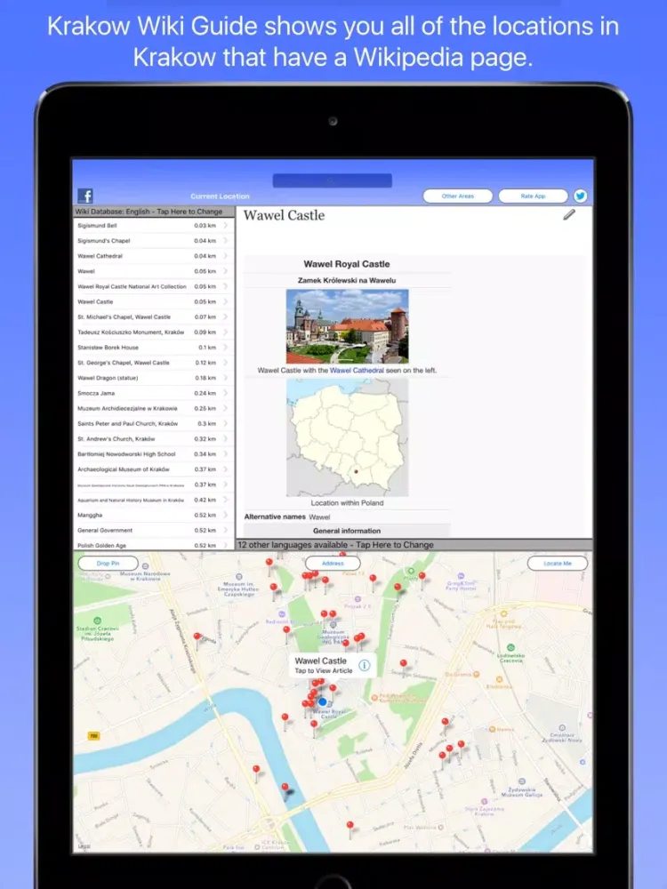 Krakow Wiki Guide iPad  스크린샷