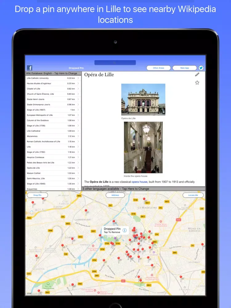 Tangkapan layar Lille Wiki Guide iPad 