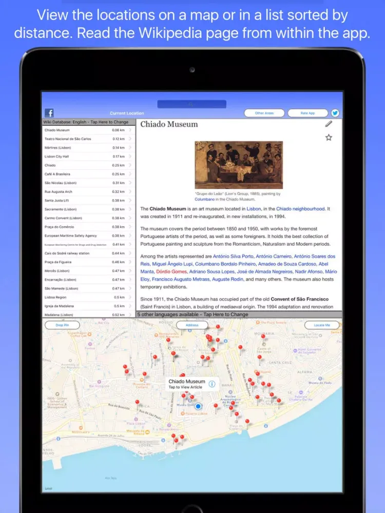 صور Lisbon Wiki Guide iPad 