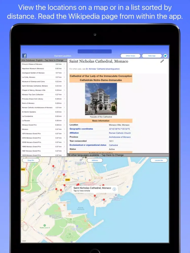 Captures d'écran de Monaco Wiki Guide iPad 