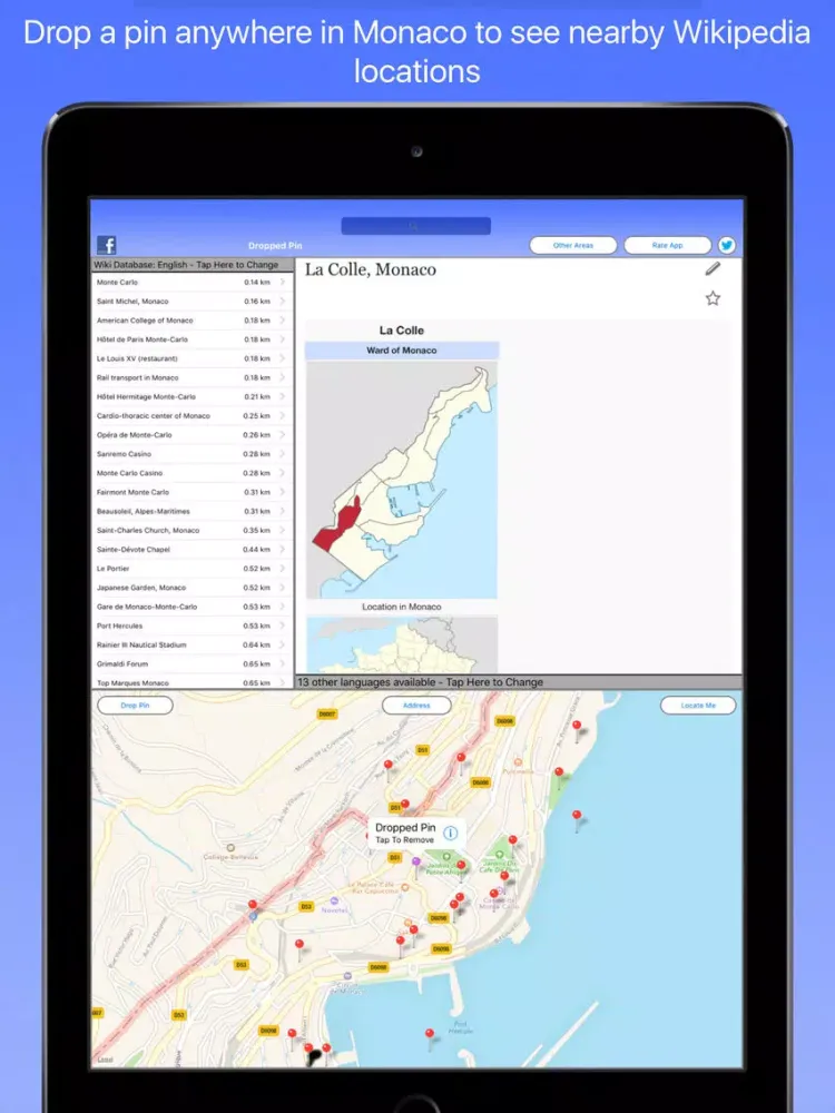 Captures d'écran de Monaco Wiki Guide iPad 