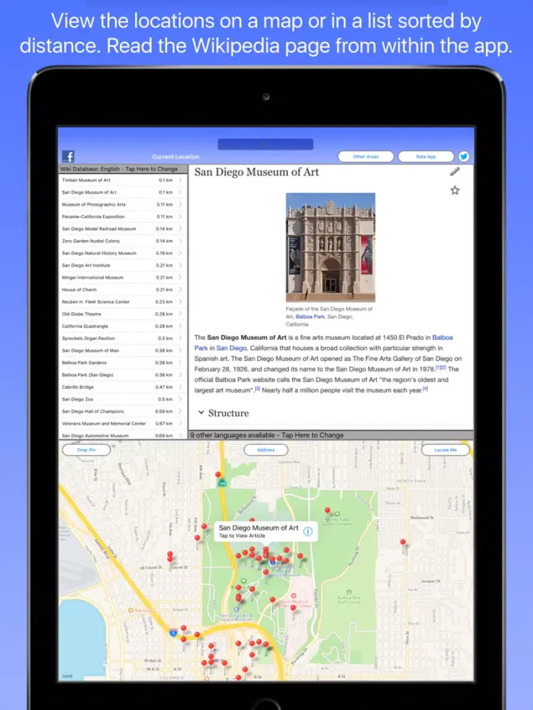 San Diego Wiki Guide iPad  Screenshots