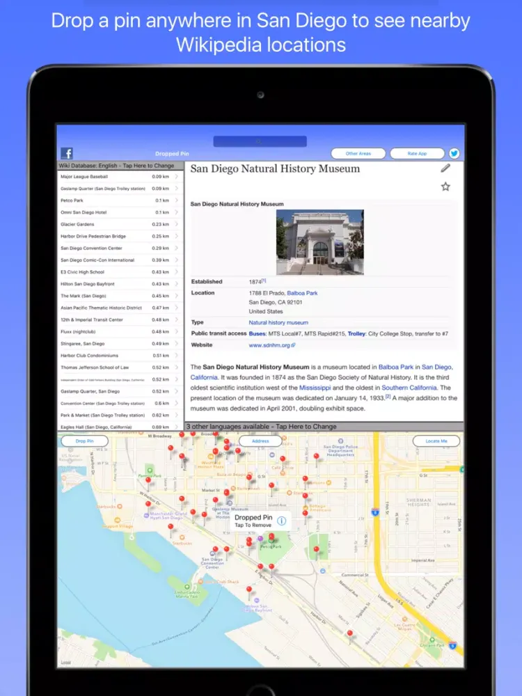 San Diego Wiki Guide iPad  Screenshots