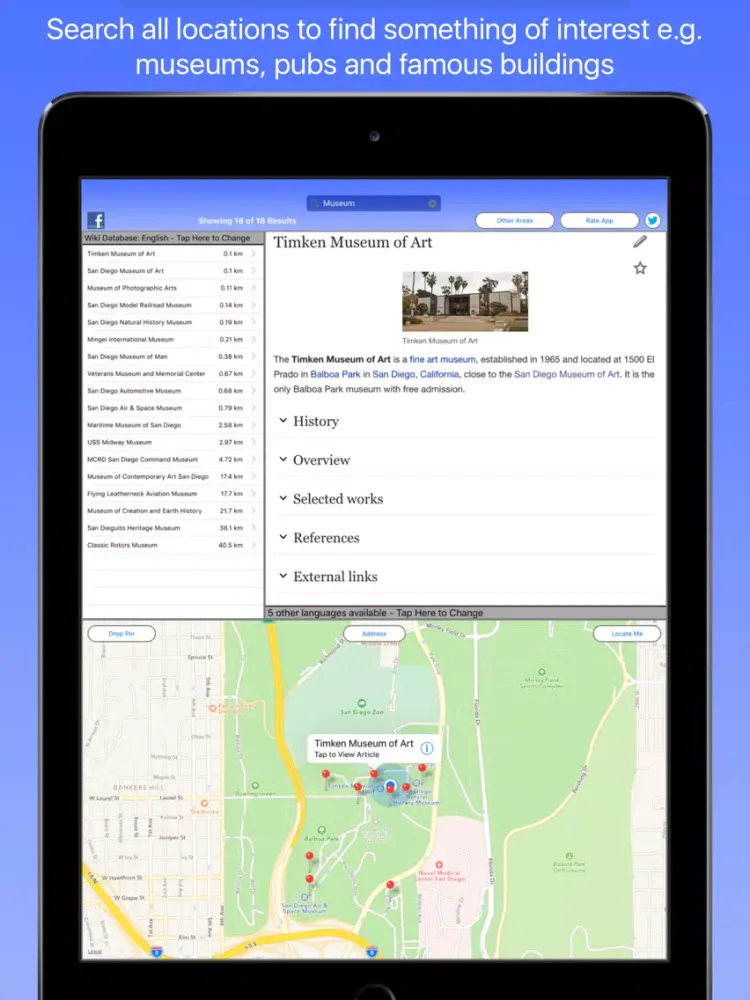 San Diego Wiki Guide iPad  Screenshots