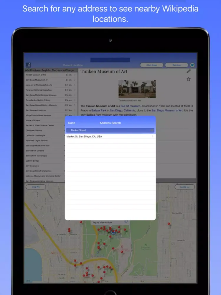 San Diego Wiki Guide iPad  Screenshots