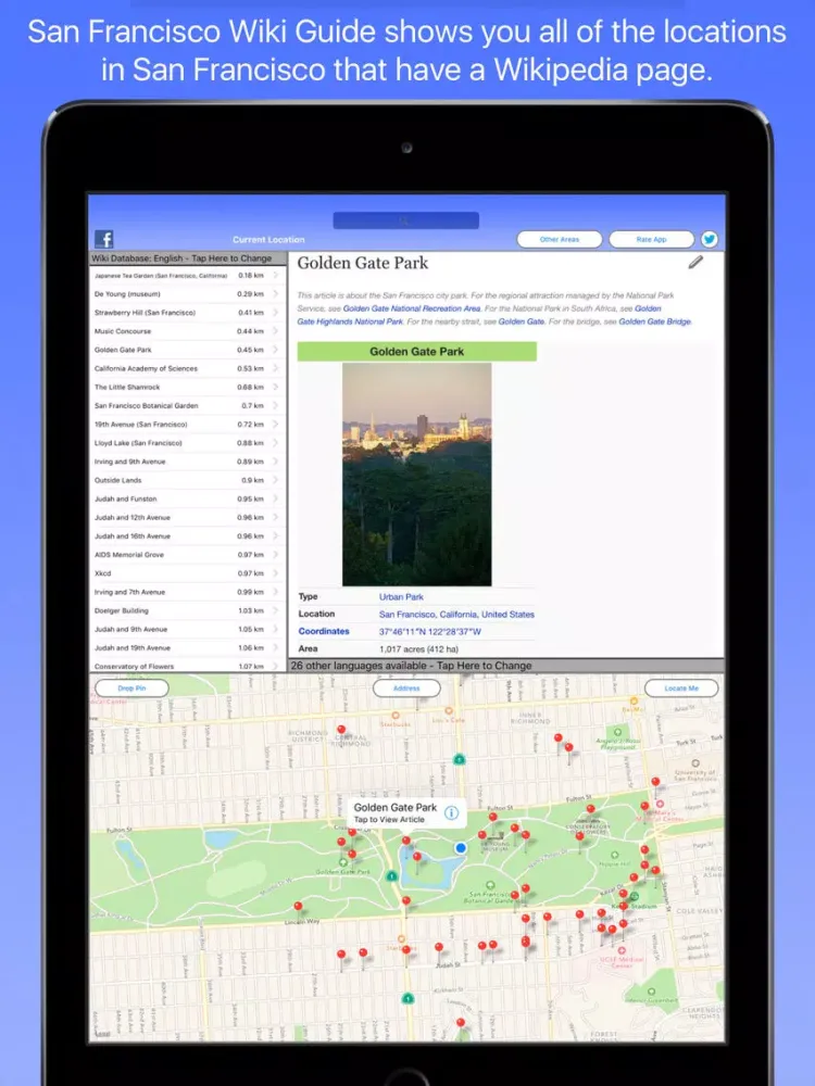 San Francisco Wiki Guide iPad  سکرین شاٹس