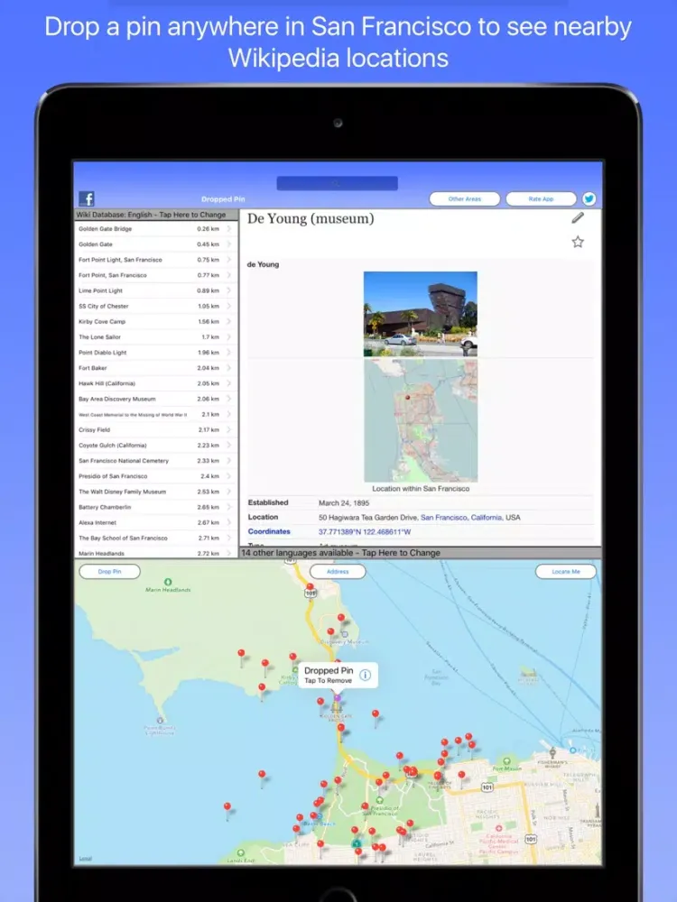 San Francisco Wiki Guide iPad  سکرین شاٹس