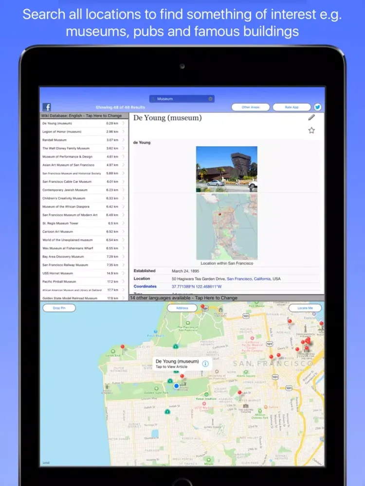 San Francisco Wiki Guide iPad  سکرین شاٹس