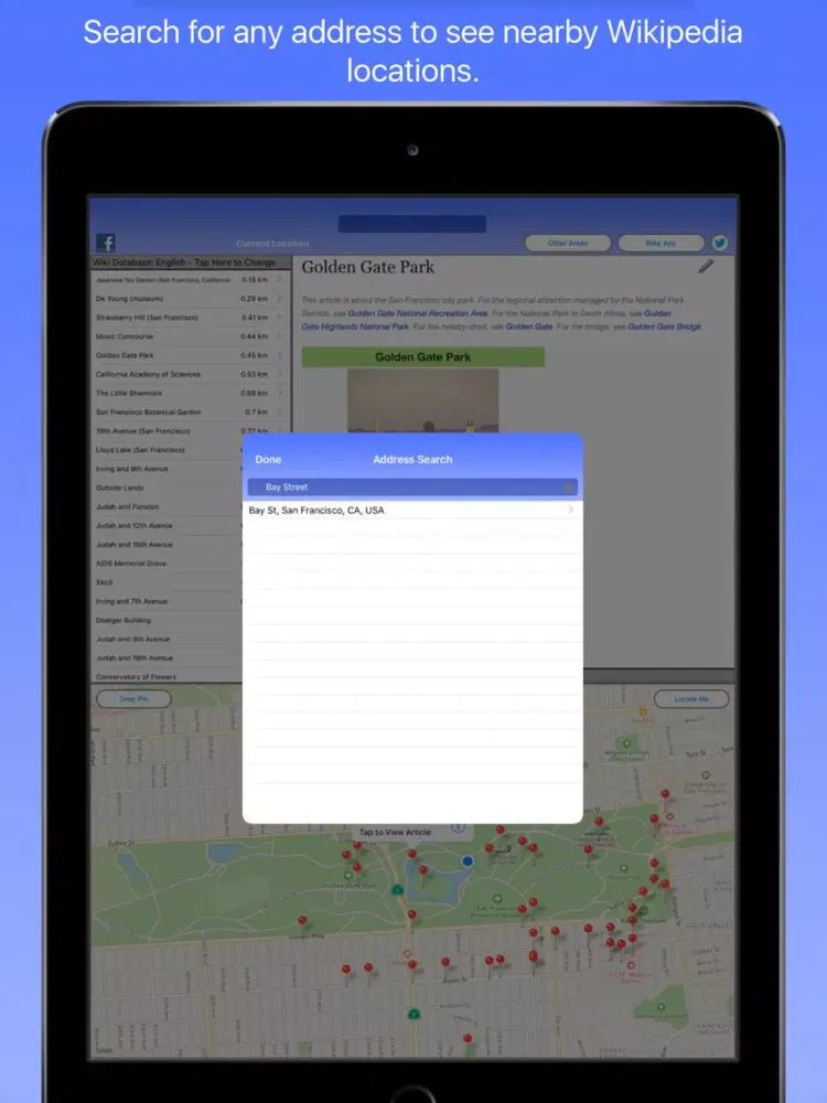 San Francisco Wiki Guide iPad  سکرین شاٹس
