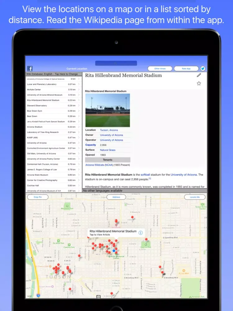 Tucson Wiki Guide iPad  Screenshots