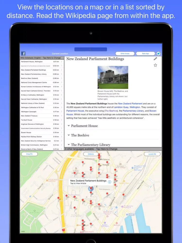 Wellington Wiki Guide iPad 应用截图