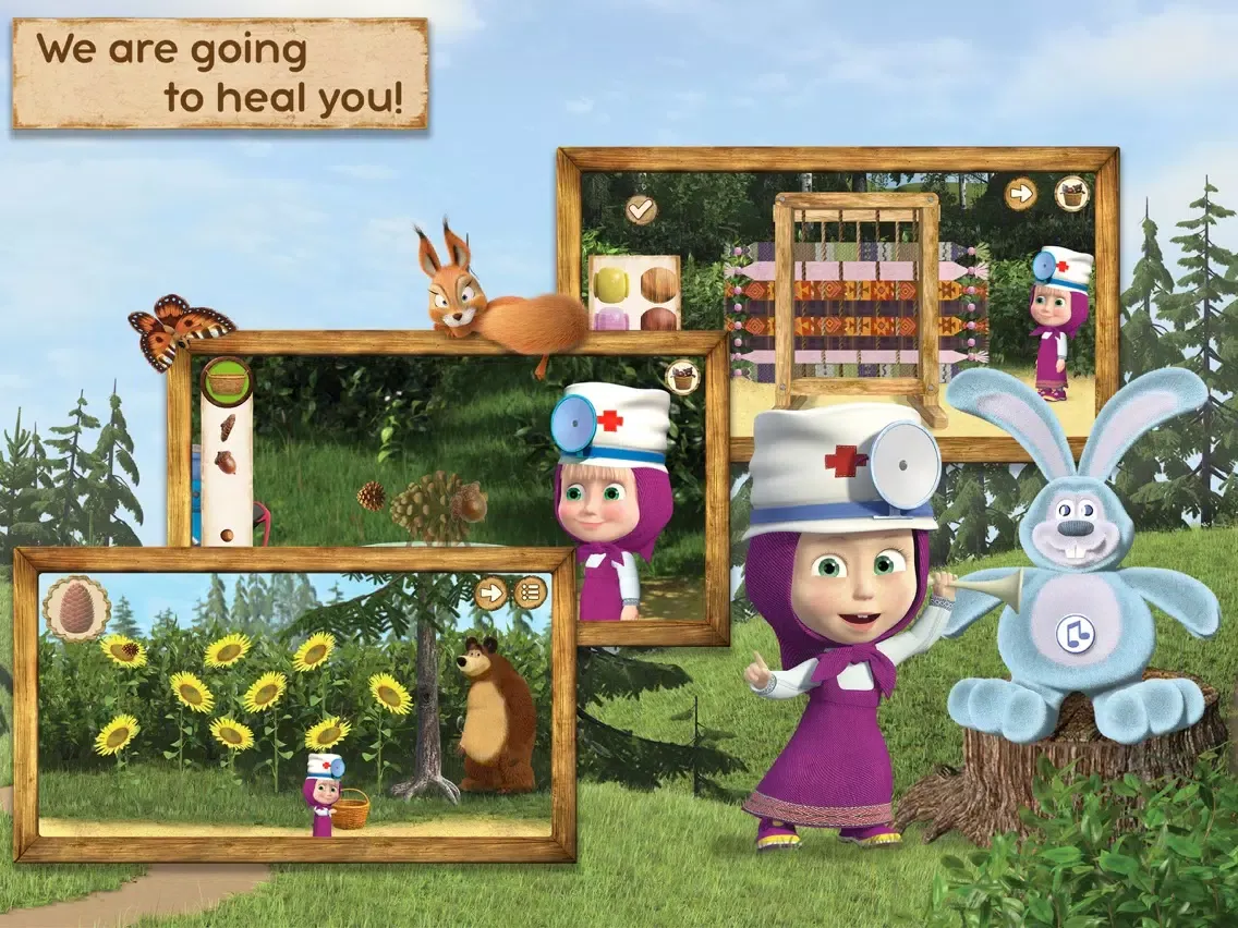 Masha and the Bear: Toy doctor iPad 应用截图