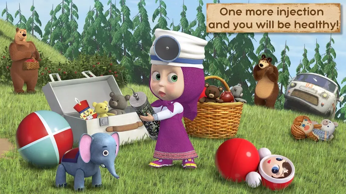 Masha and the Bear: Toy doctor应用截图
