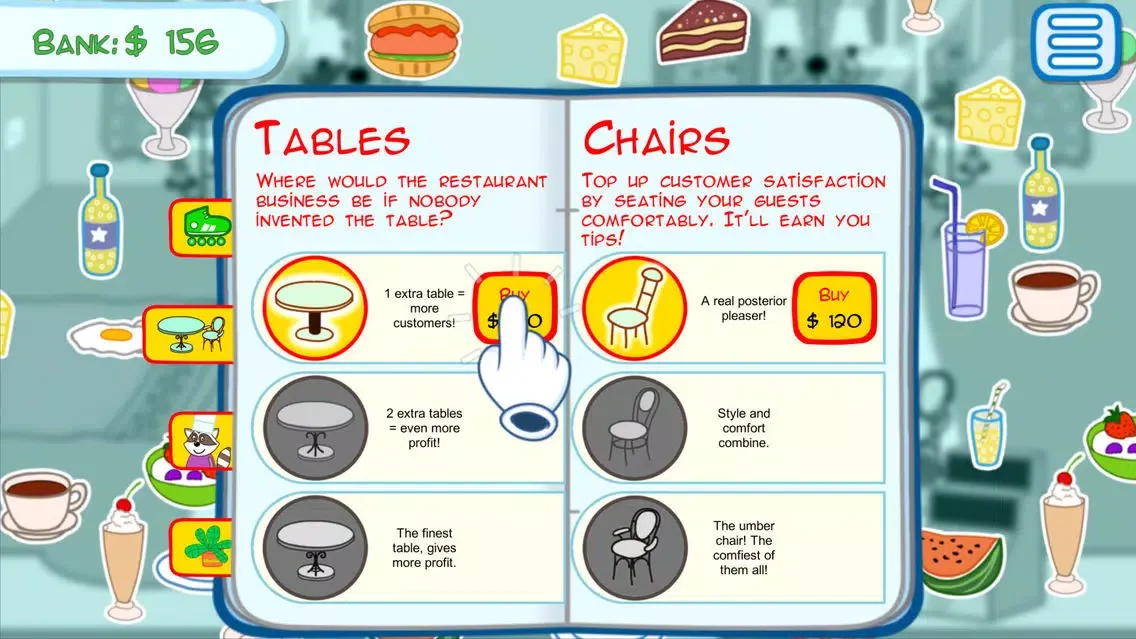 Tangkapan layar Cafe manager - Funny kitchen
