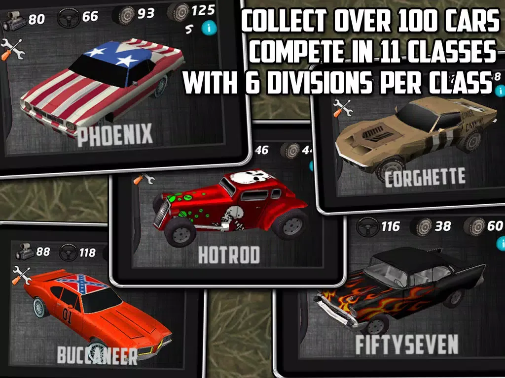 Capturas de tela do Muscle car: multiplayer racing with track builder iPad 