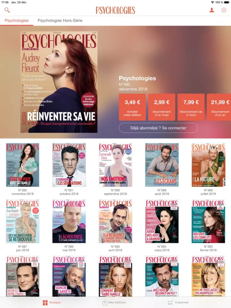 Psychologies iPad 應用截圖
